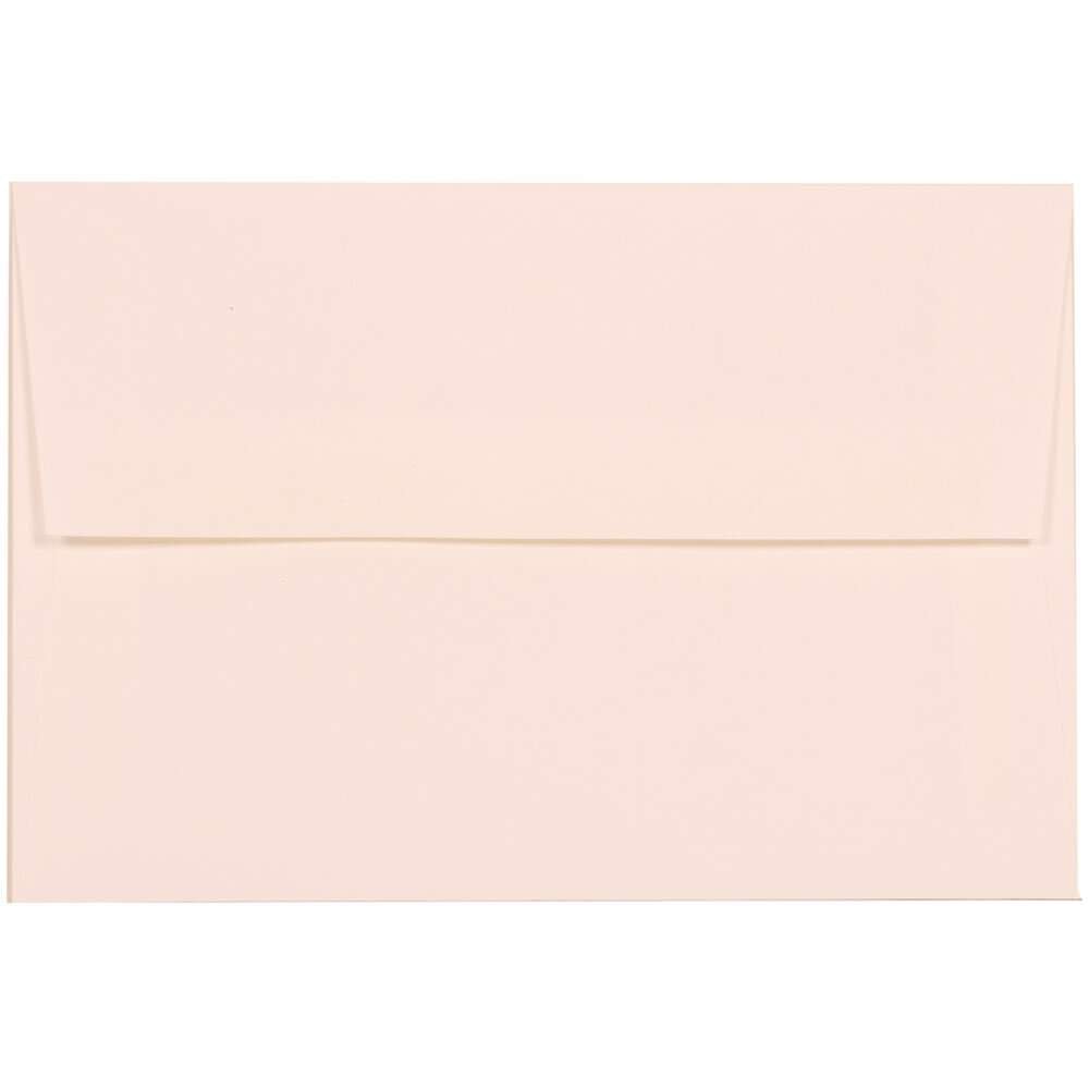 JAM Paper Booklet Invitation Envelopes, A8, Gummed Seal, 30% Recycled, Bright White, Pack Of 25