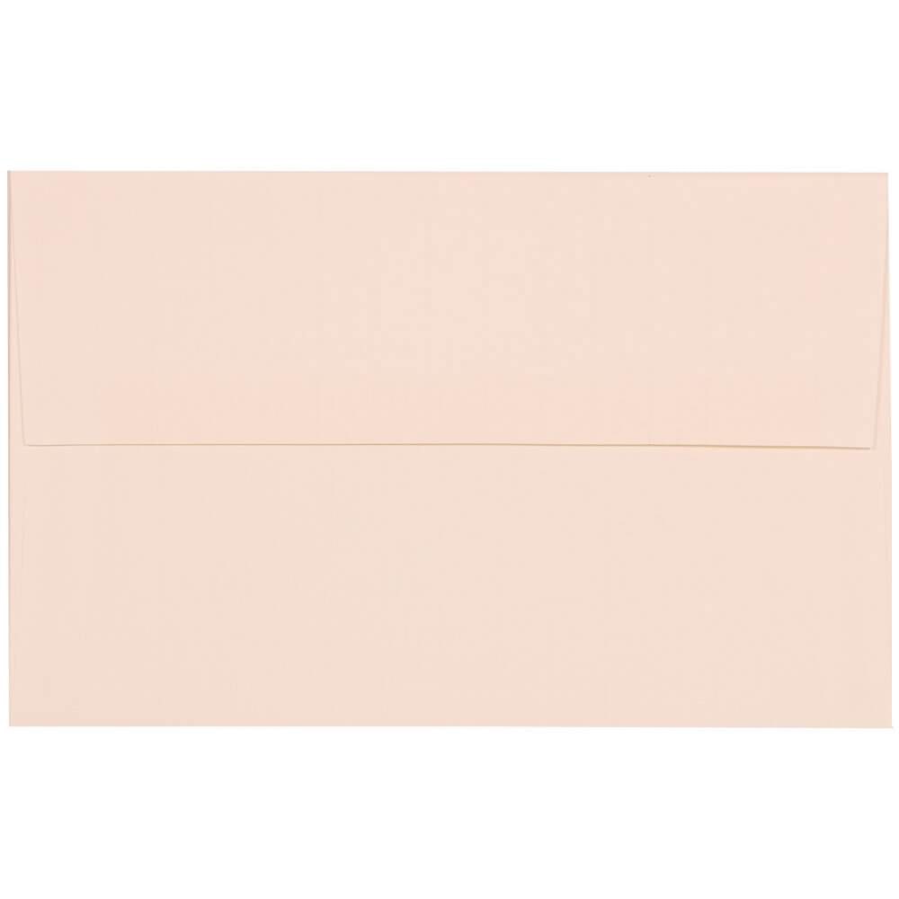 JAM Paper Booklet Invitation Envelopes, A10, Gummed Seal, Strathmore Bright White, Pack Of 25