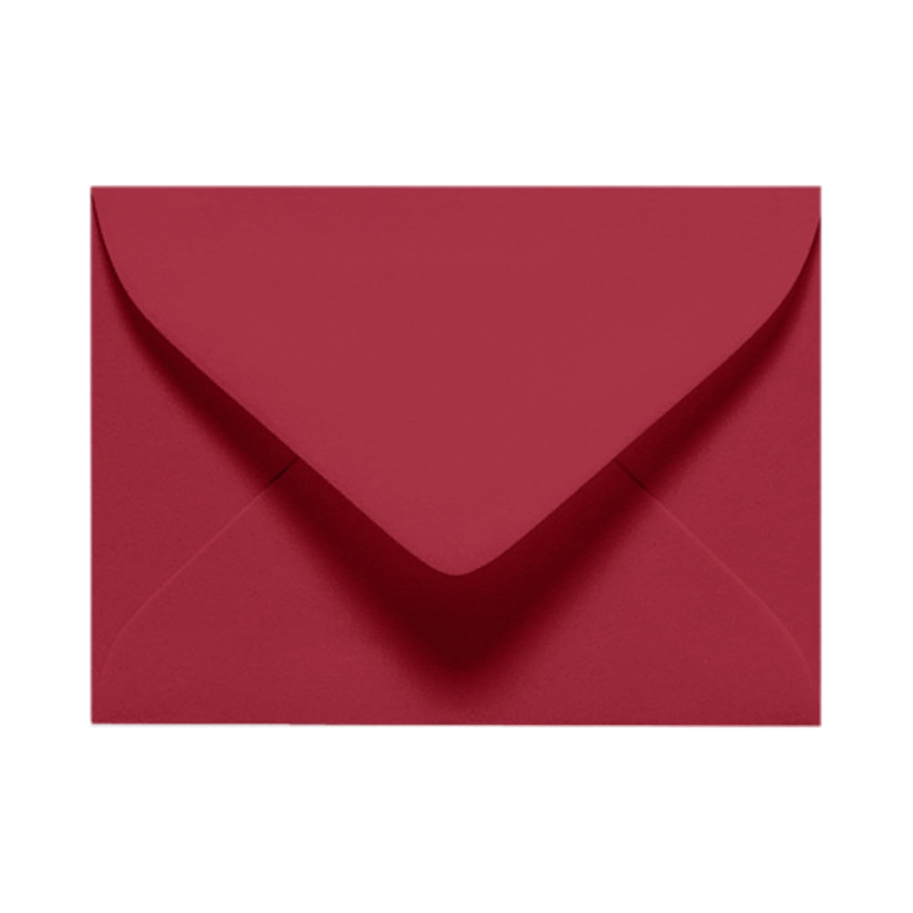 LUX Mini Envelopes, #17, Gummed Seal, Garnet Red, Pack Of 50
