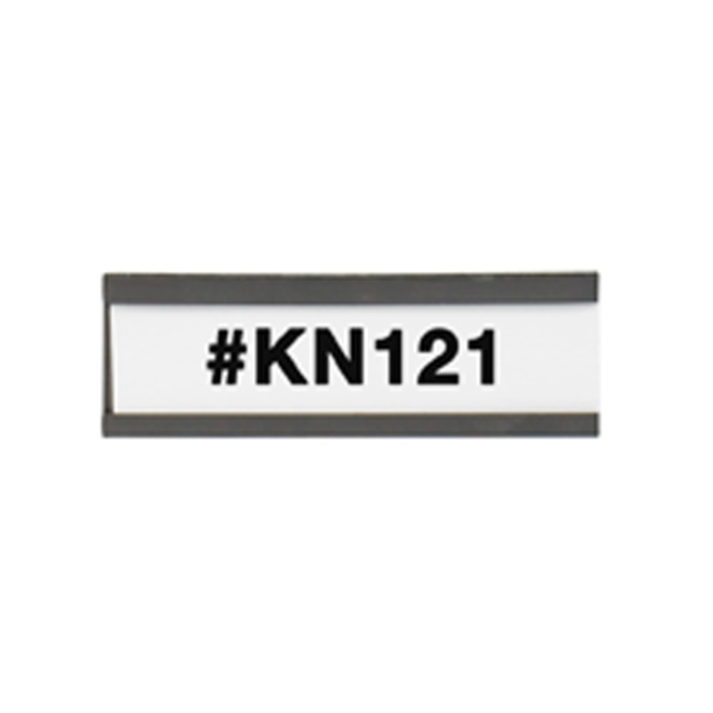 Partners Brand Magnetic "C" Channel Cardholders 1in x 3in, Case of 25