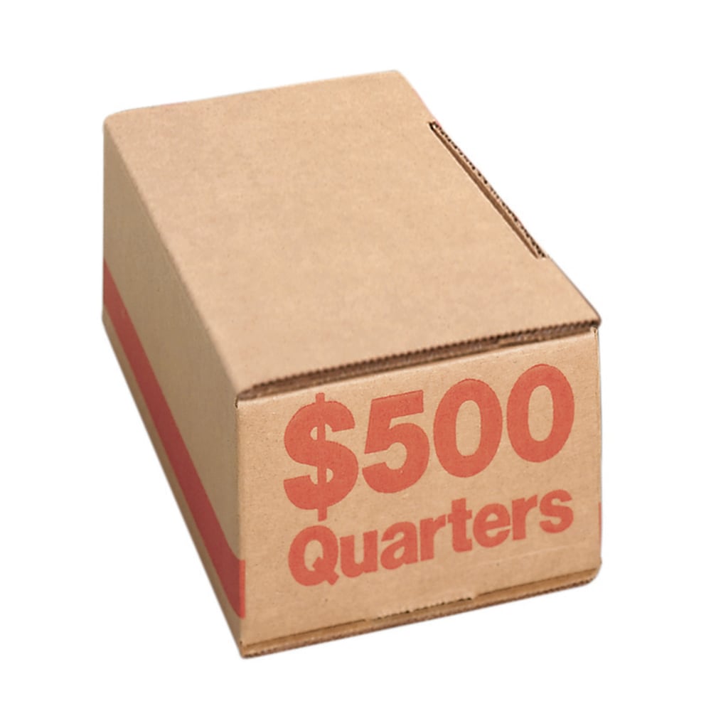 PM Company Coin Boxes, Quarters, $500.00, Bundle Of 50