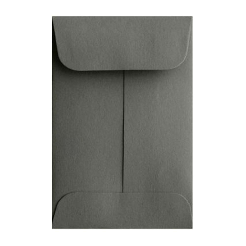 LUX Coin Envelopes, #1, Gummed Seal, Smoke, Pack Of 500