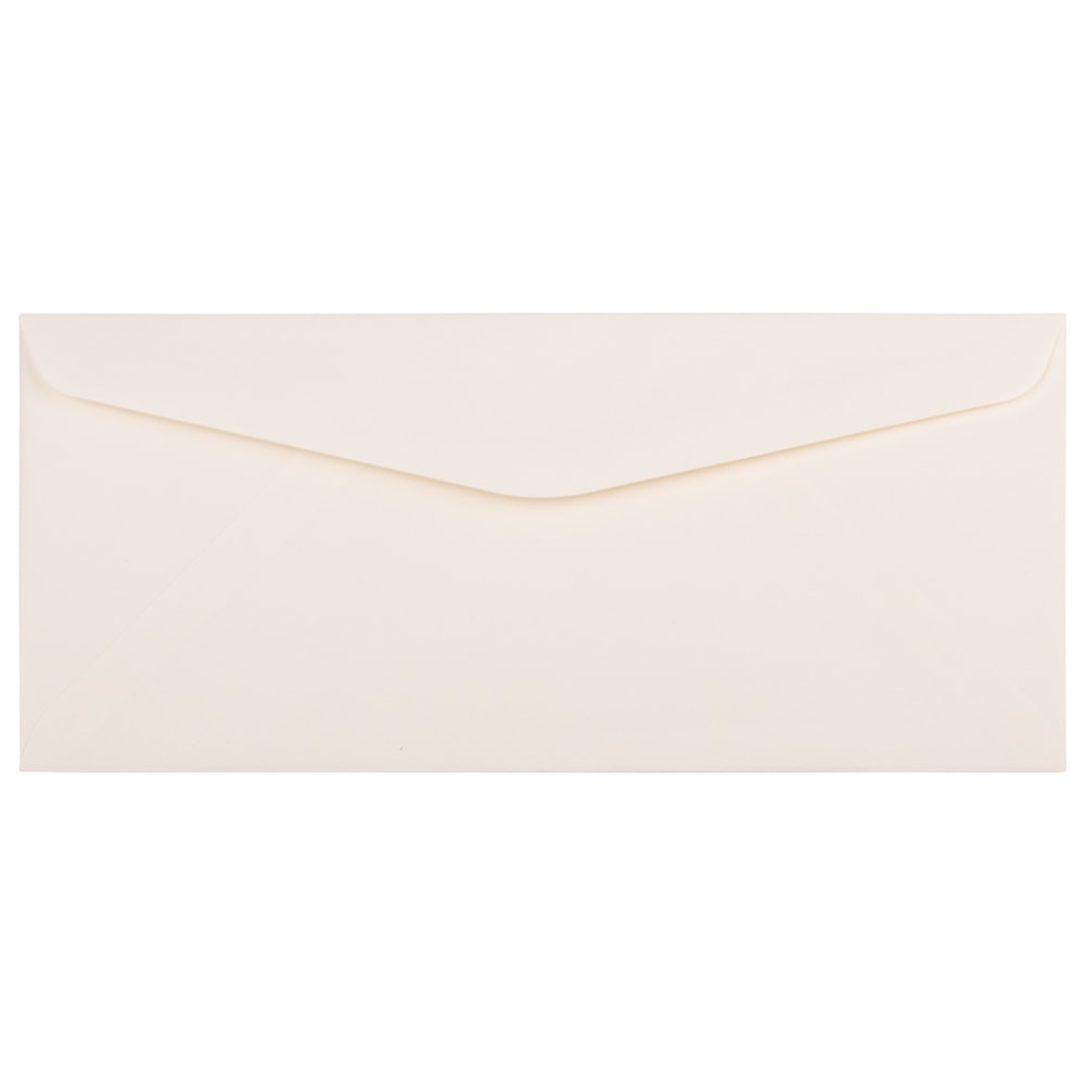 JAM PAPER #10 Business Strathmore Envelopes, 4 1/8 x 9 1/2, Natural White Linen, 25/Pack