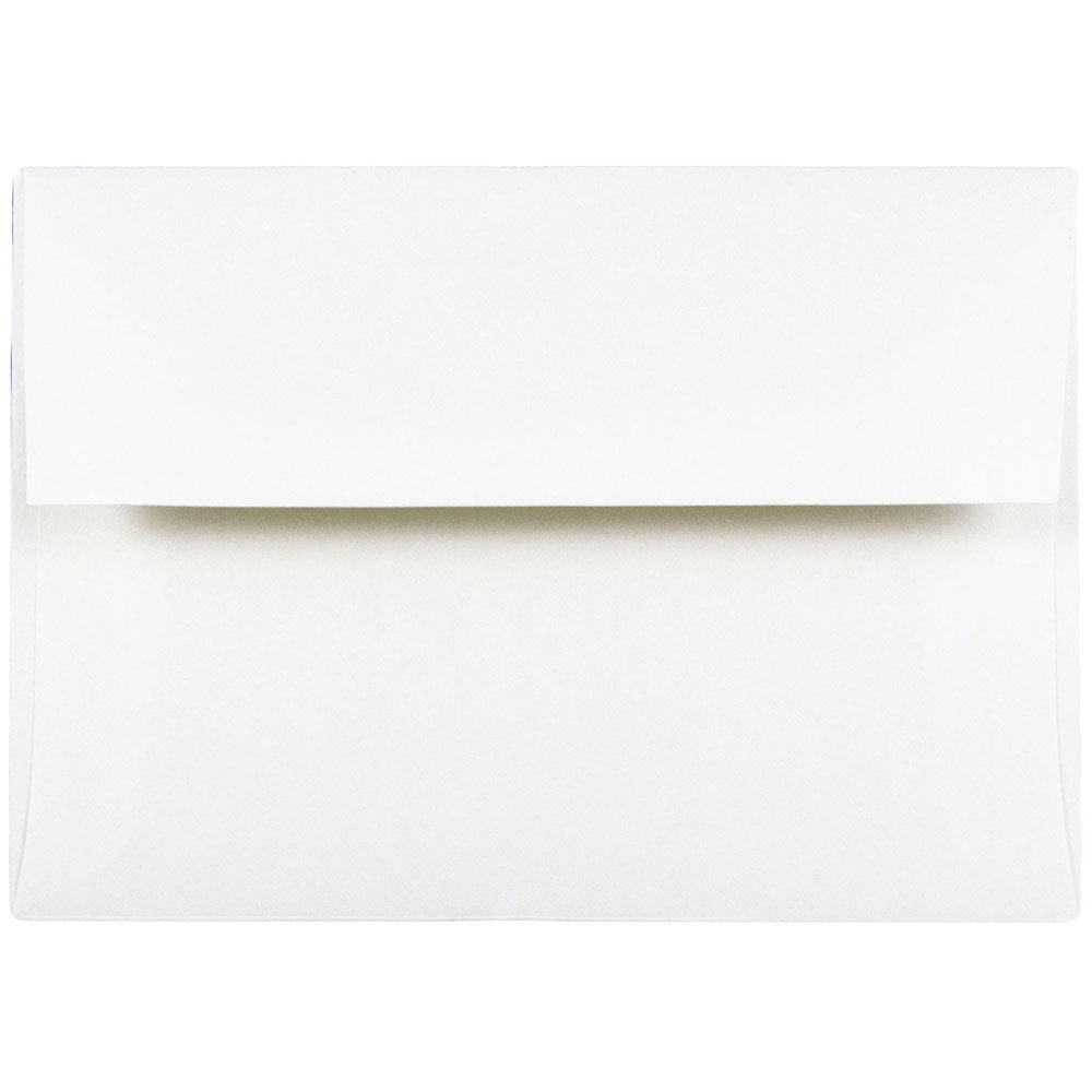 JAM Paper Booklet Invitation Envelopes, A2, Gummed Seal, Strathmore Bright White, Pack Of 25