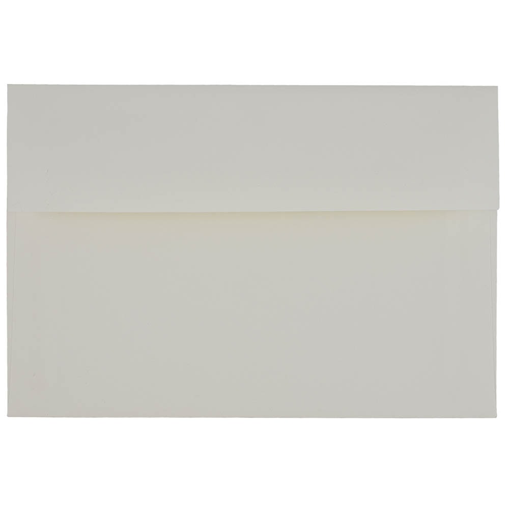 JAM Paper Booklet Invitation Envelopes, A8, Gummed Seal, Strathmore Bright White, Pack Of 25