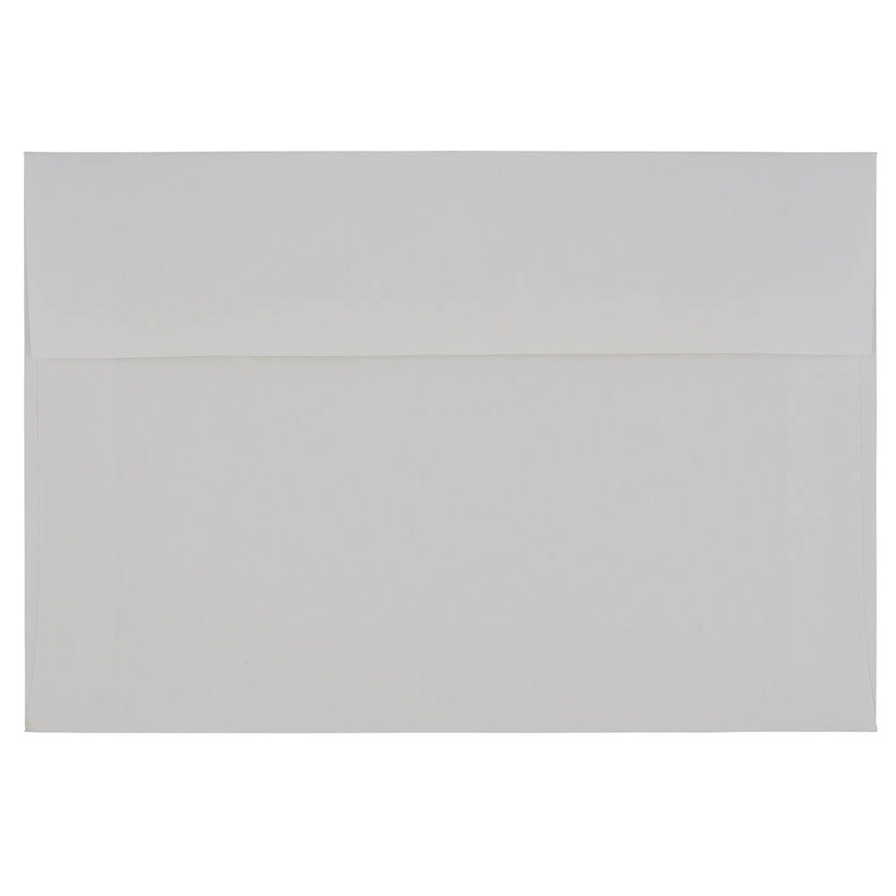 JAM Paper Booklet Invitation Envelopes, A9, Gummed Seal, Strathmore Bright White, Pack Of 25