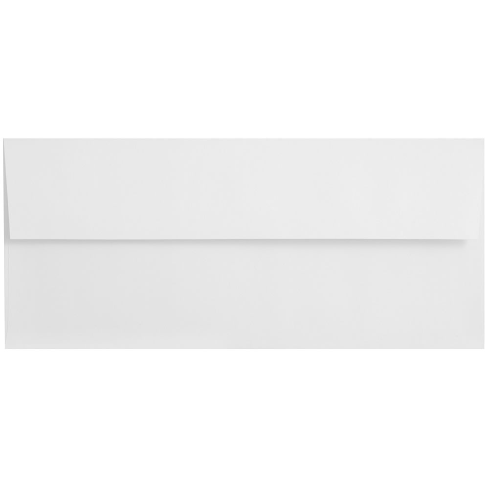 JAM PAPER #10 Business Strathmore Envelopes, 4 1/8 x 9 1/2, Bright White Wove, 25/Pack
