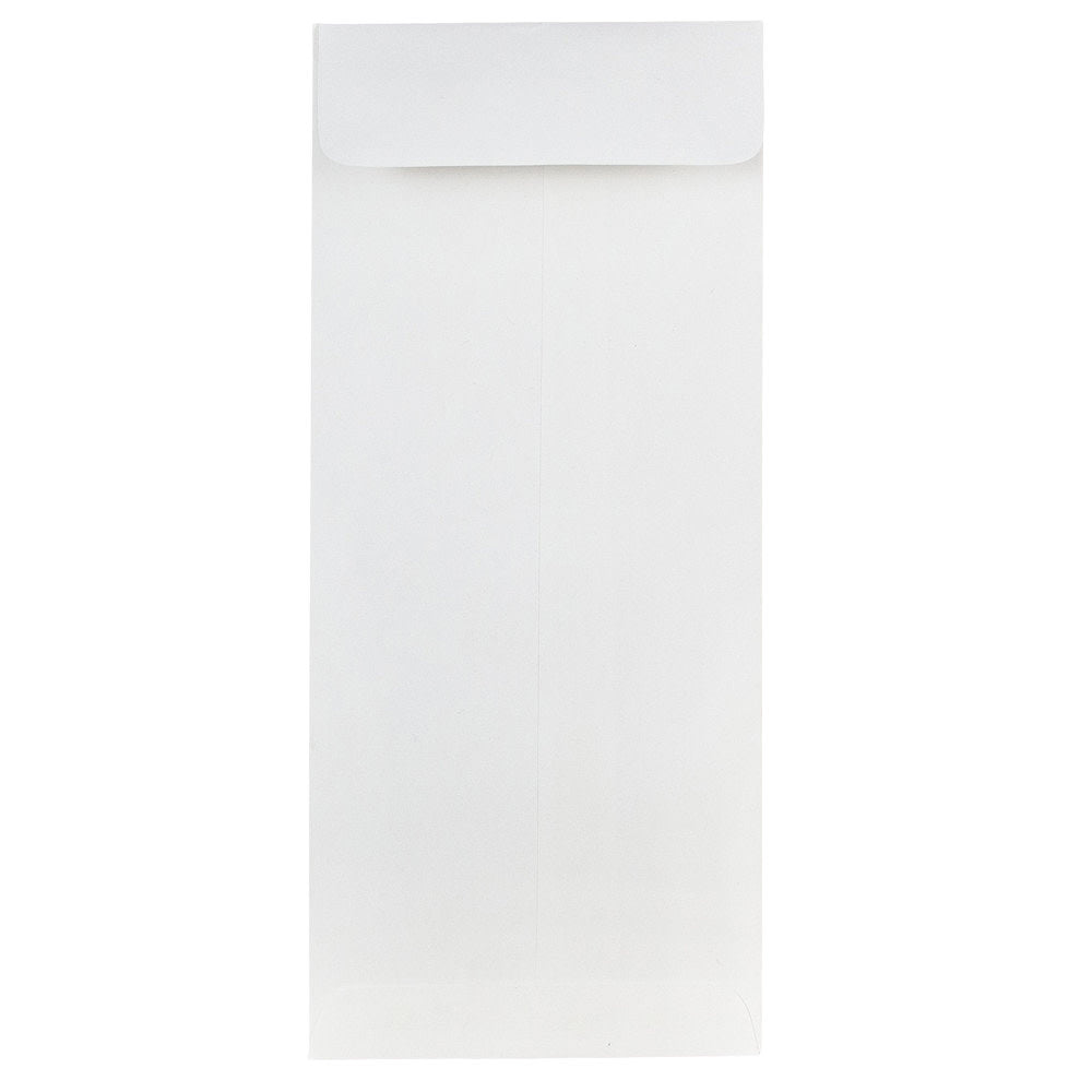 JAM Paper #10 Policy Envelopes, Gummed Seal, Strathmore Bright White, Pack Of 25