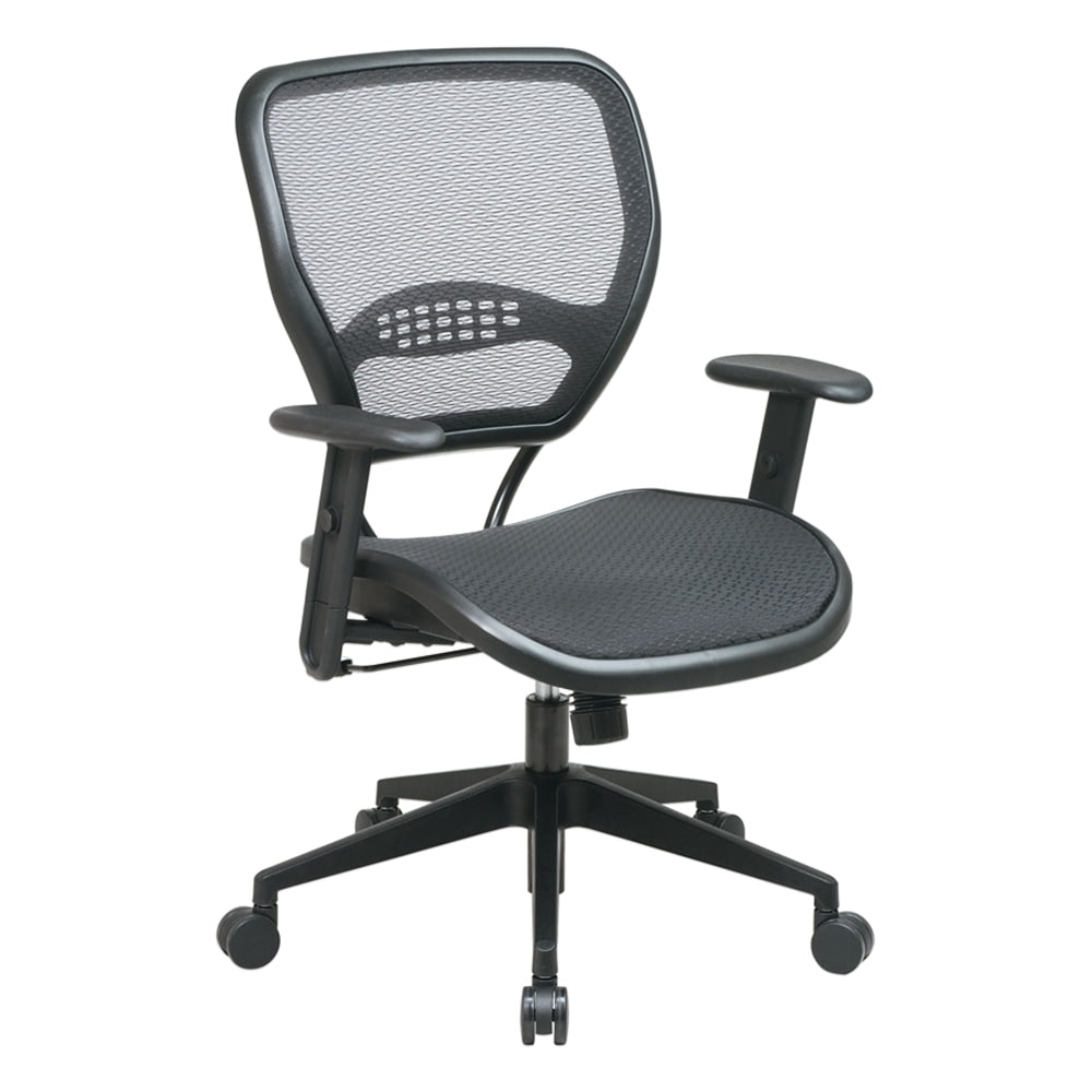 Office Star Air Grid Deluxe Task Chair, Black