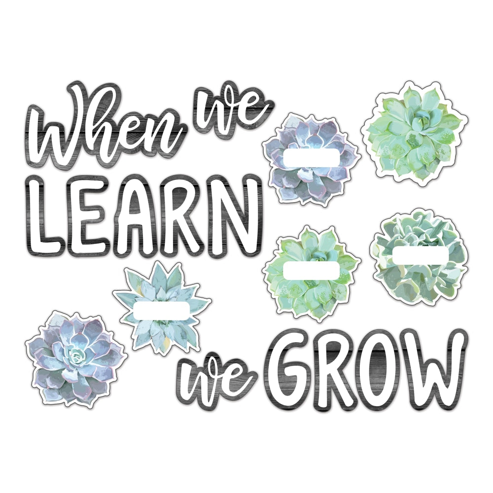 Schoolgirl Style Simply Stylish When We Learn We Grow Bulletin Board Set