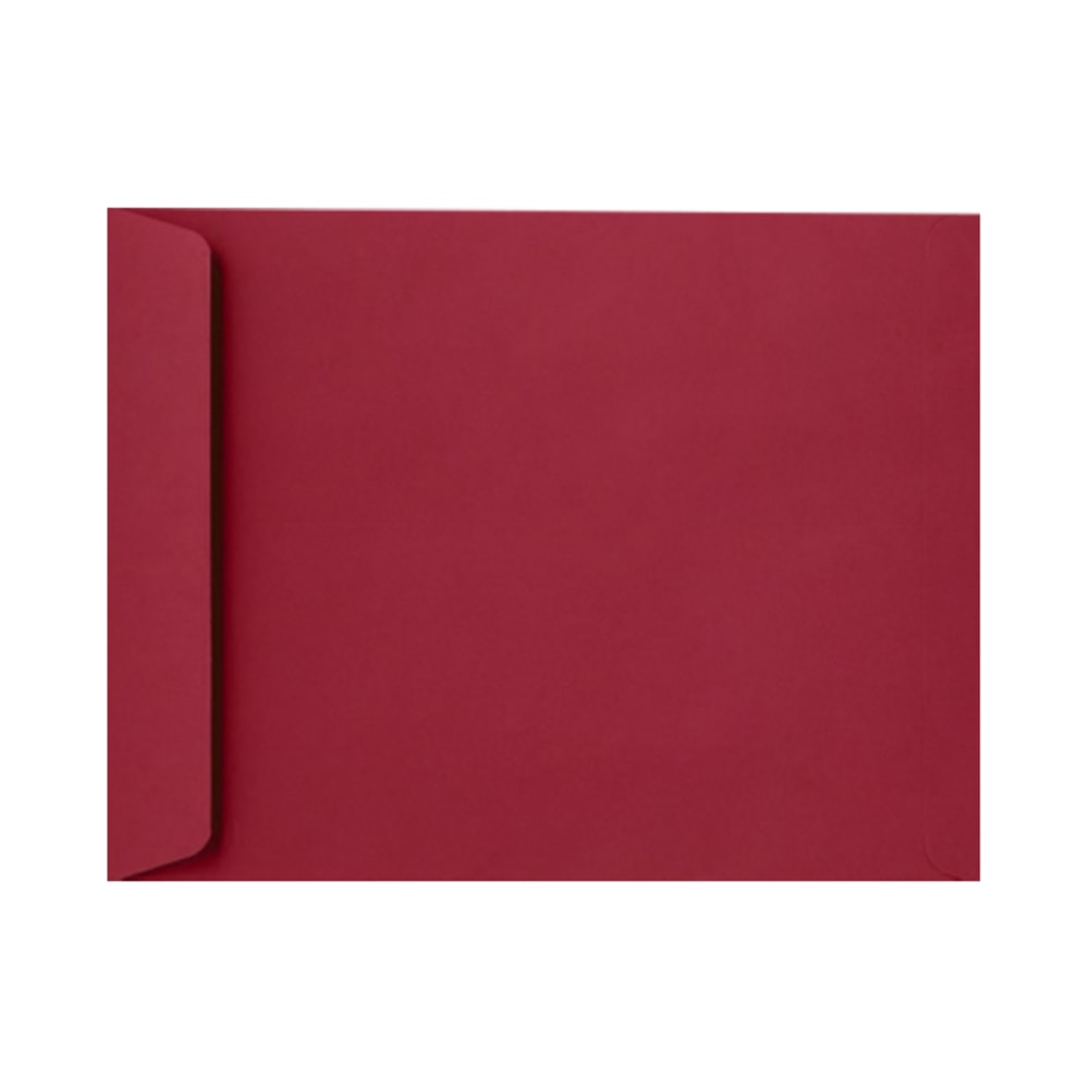 LUX Open-End 9in x 12in Envelopes, Peel & Press Closure, Garnet Red, Pack Of 500