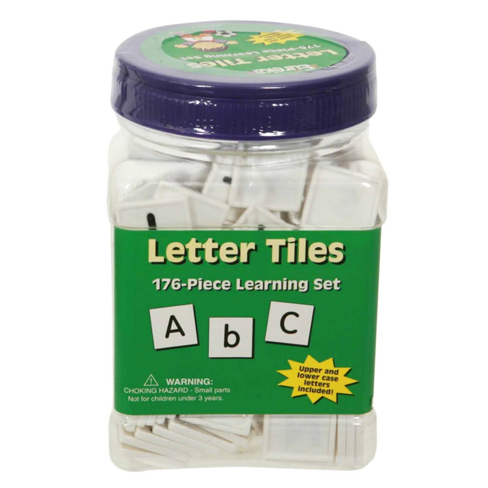 Eureka Tub of Letter Tiles, Upper And Lower Case, Pack Of 176