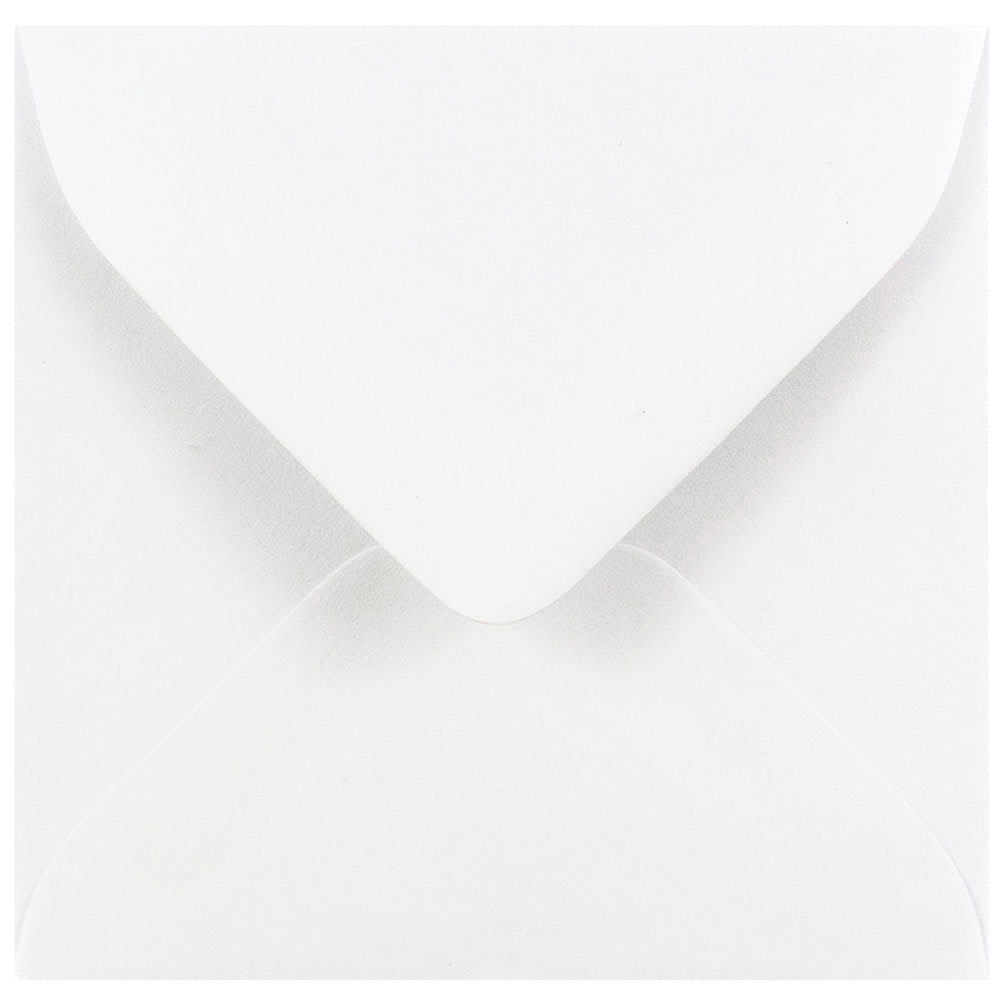 JAM Paper Small Mini Envelopes, 3 1/8in x 3 1/8in, Gummed Seal, White, Pack Of 25