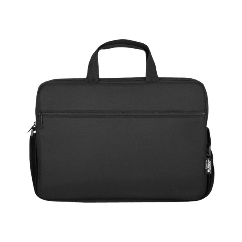 Urban Factory Nylee Polyester Carrying Case With 14in Laptop Pocket, 11-5/8inH x 14-13/16inW x 2inD, Black