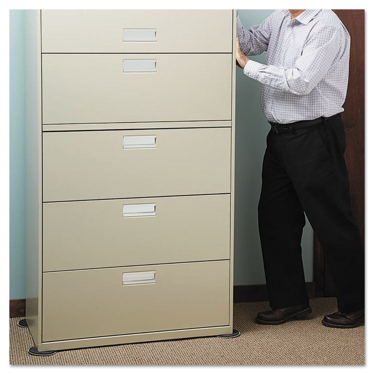 Mighty Mighty Movers Reusable Furniture Sliders, Round, 5" Diameter, Beige, 4/Pack