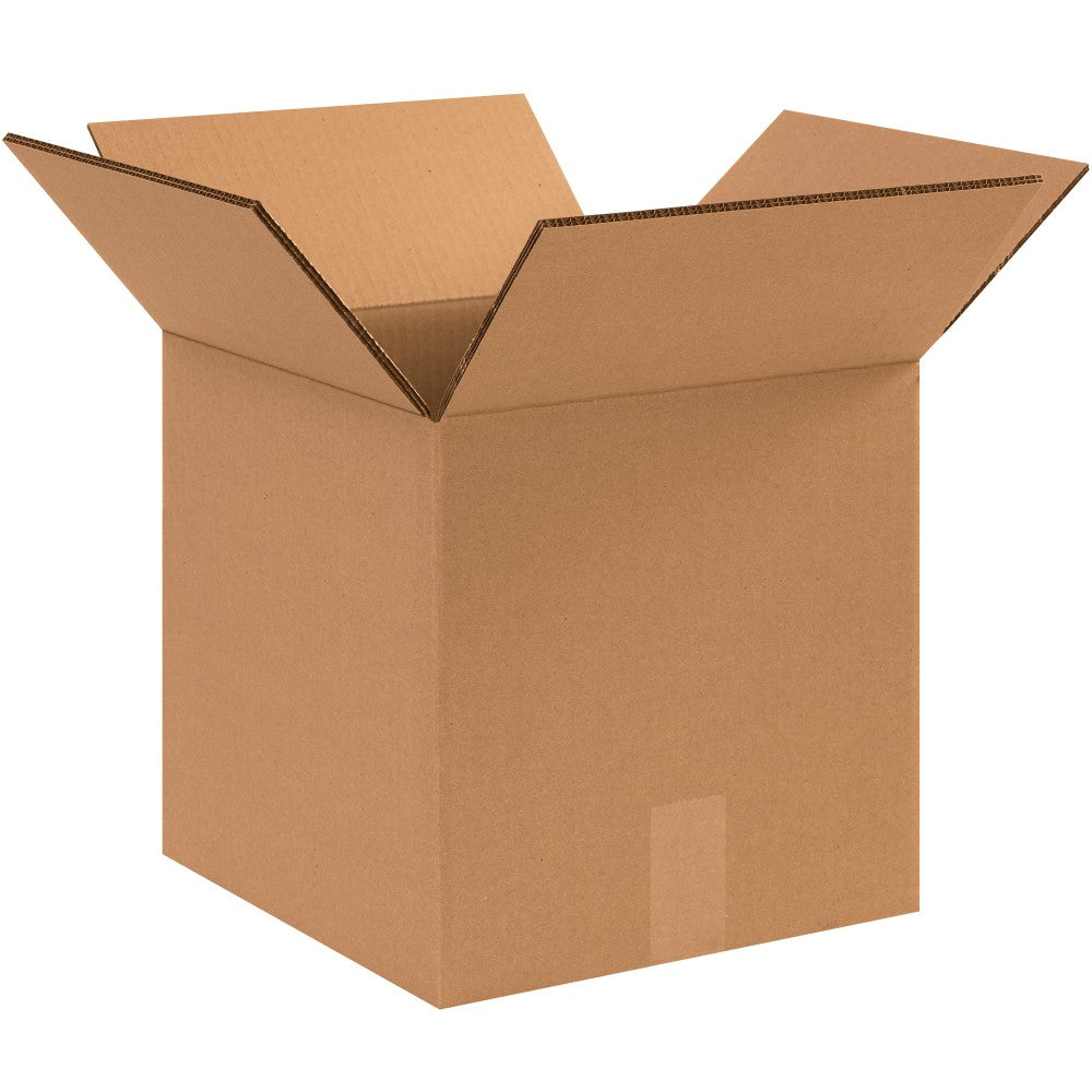 Partners Brand Heavy-Duty Double-Wall Boxes, 12in x 12in x 12in, Kraft, Pack Of 15 Boxes