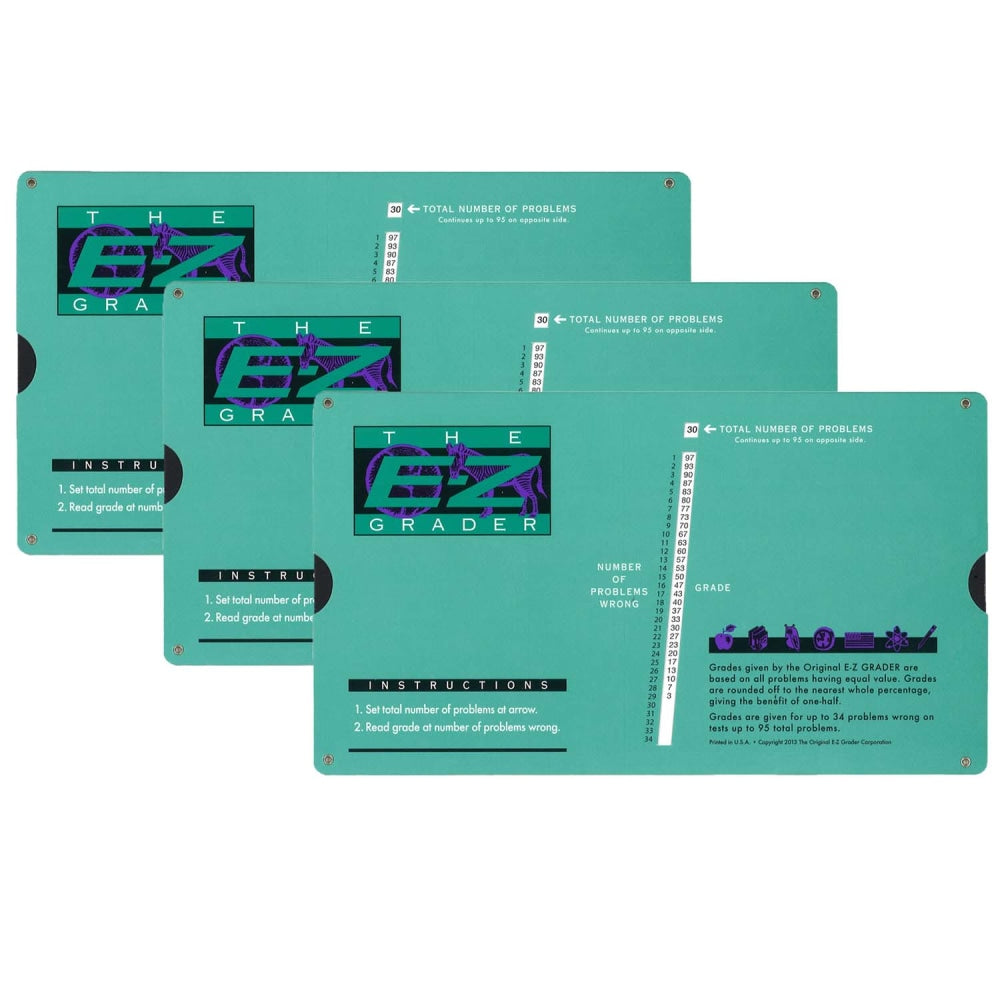 The Original E-Z Grader E-Z Graders, Original Green, Pack Of 3 Graders