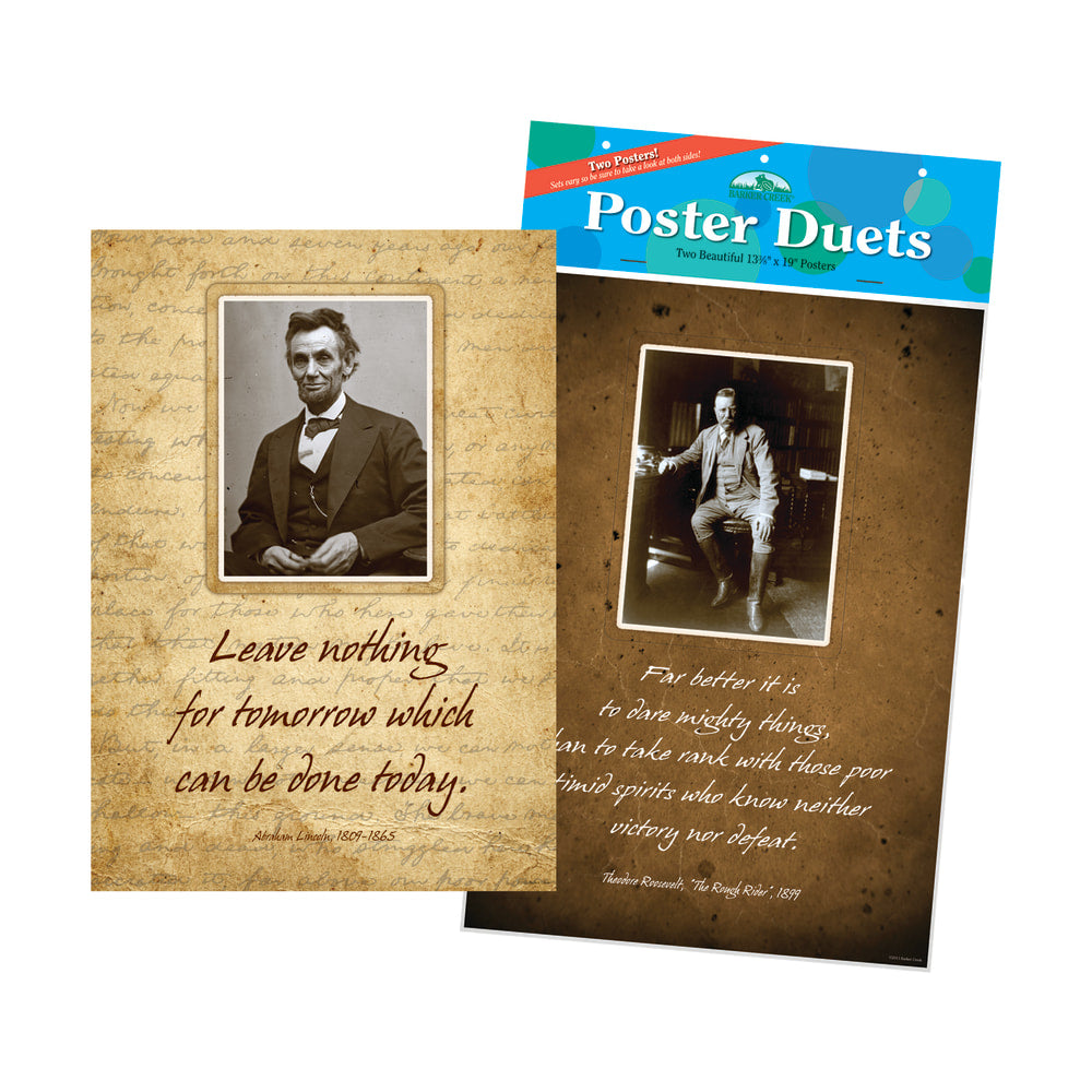 Barker Creek Poster Duet Set, Presidential, Pack Of 2