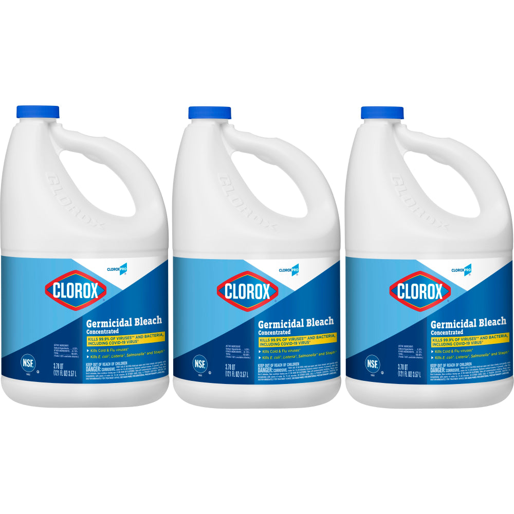 CloroxPro Clorox Germicidal Bleach, Concentrated, 121 Ounces Each Packaging May Vary
