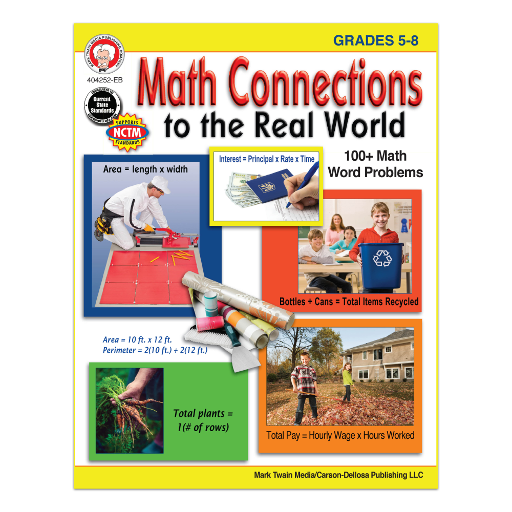 Mark Twain Media Math Connections To The Real World, Grades 5-8