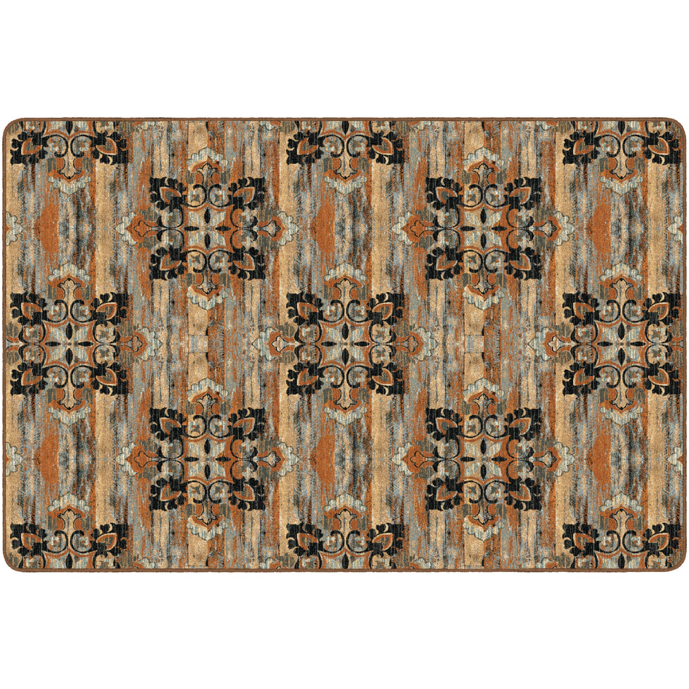 Flagship Carpets Franklin Rectangular Rug, 72in x 108in, Chocolate