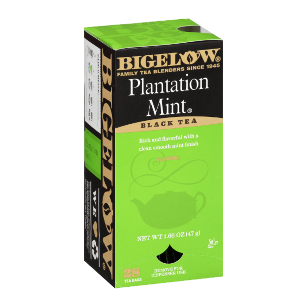 Bigelow Plantation Mint Tea Bags, Box Of 28