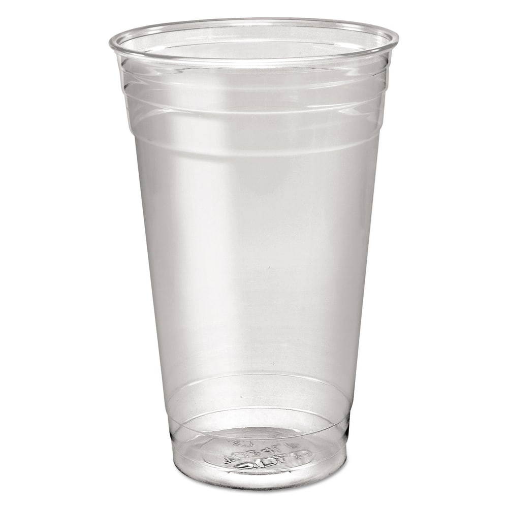 SOLO Cup Company Ultra Clear PET Cold Cups, 24 Oz, Clear, 50 Cups Per Sleeve, Carton Of 12 Sleeves