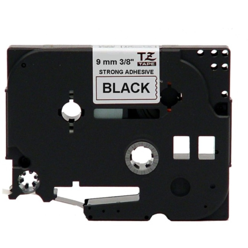 Brother P-touch Industrial TZe Tape Cartridges, Polyethylene, 3/8inW x 26 1/4L , White