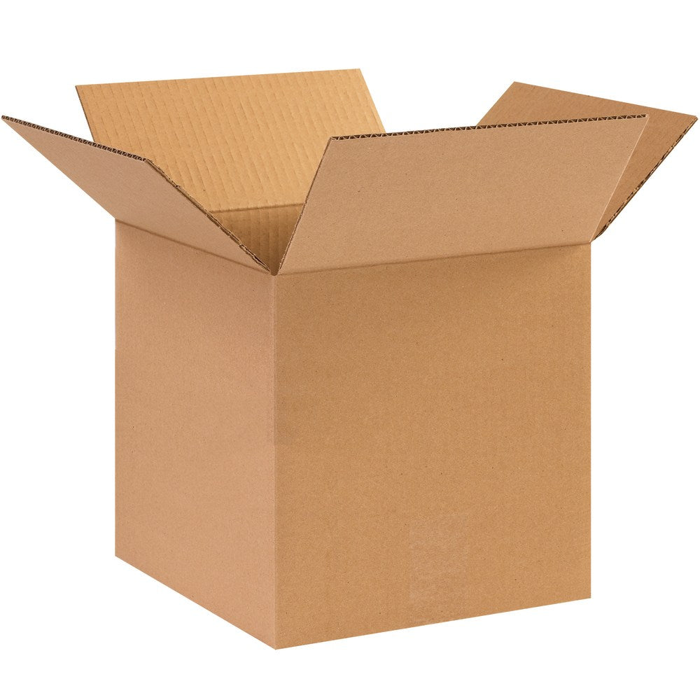 Partners Brand W5c Weather-Resistant Corrugated Boxes, 10in x 10in x 10in, Kraft, Pack Of 25 Boxes