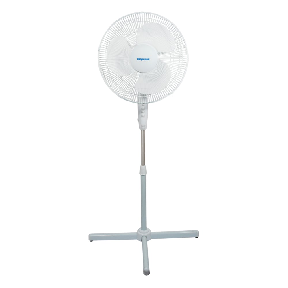 Impress Handi-Fan Oscillating Stand Fan, 52inH x 21inW x 16inD, White