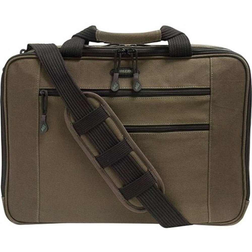 Mobile Edge E-Collection Briefcase And Shoulder Strap, With 16in Laptop Pocket, Olive