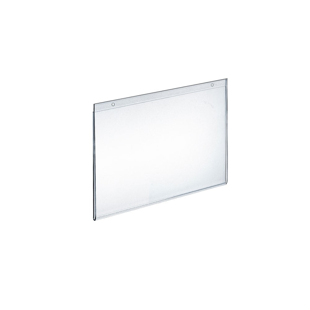 Azar Displays Wall-Mount U-Frame Acrylic Sign Holders, 8in x 10in, Clear, Pack Of 10
