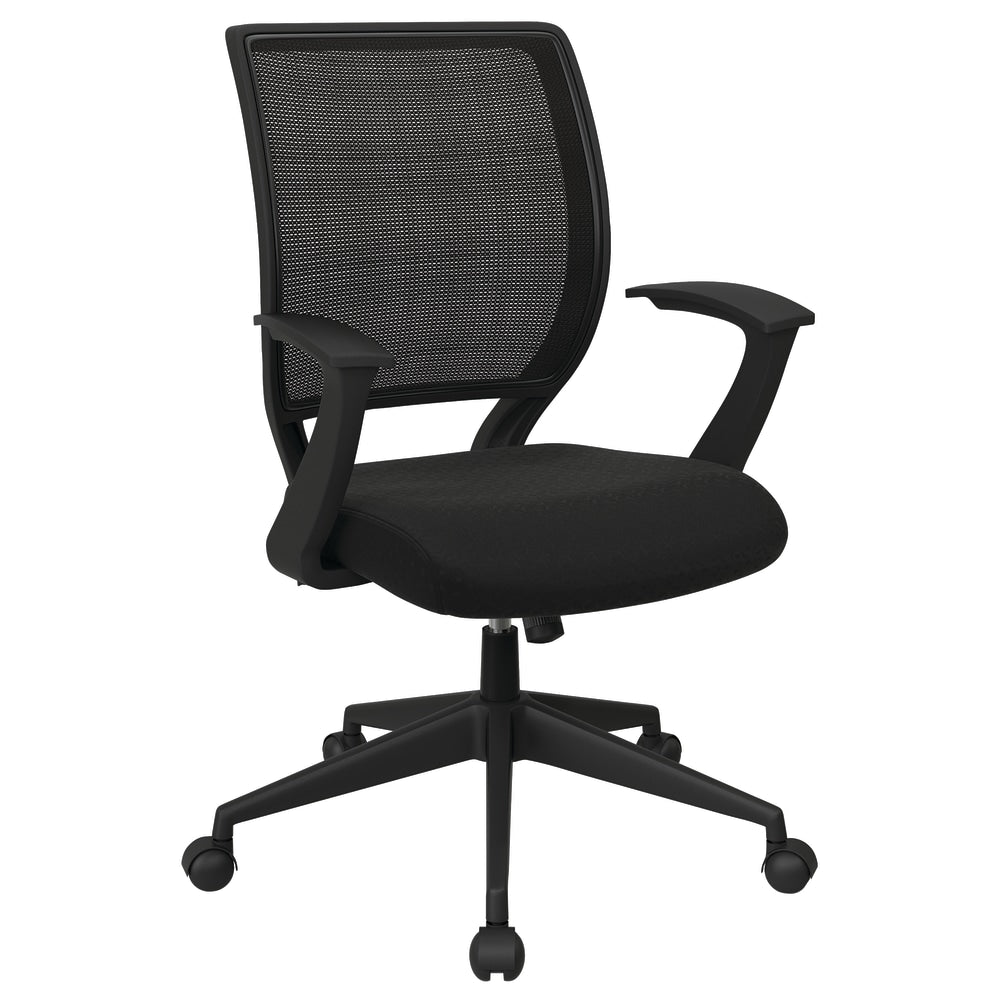 Office Star Work Smart Mesh Task Chair, Midnight Black/Ebony/Black