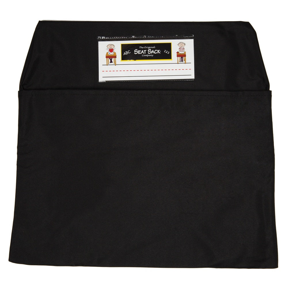 Seat Sack Chair Pocket, Medium, 15in, Black, Pack Of 2