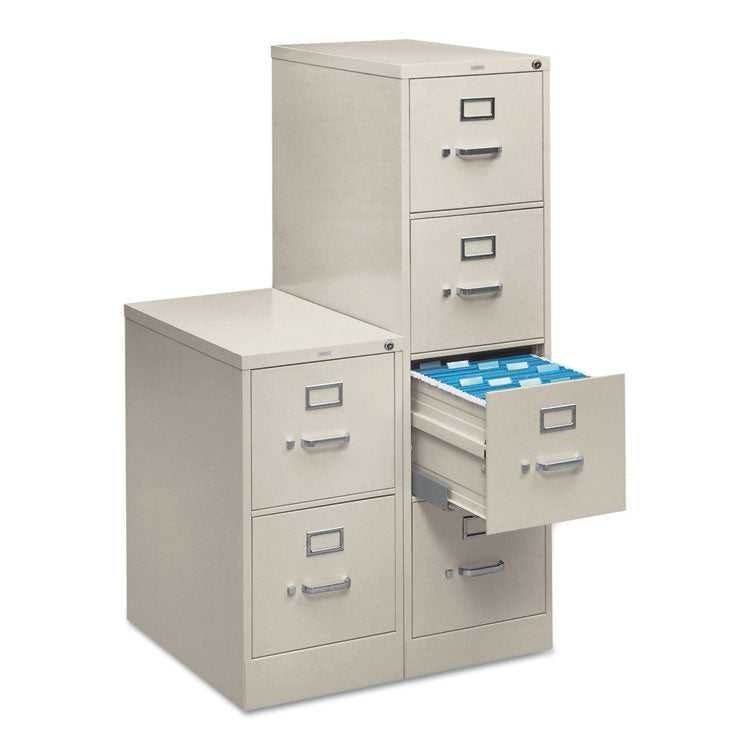 510 Series Vertical File, 4 Legal-Size File Drawers, Light Gray, 18.25" X 25" X 52"