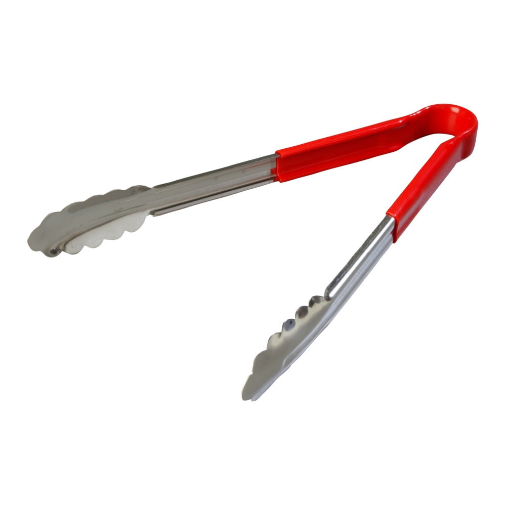 Dura-Kool Tongs, 12in, Red, Pack Of 12