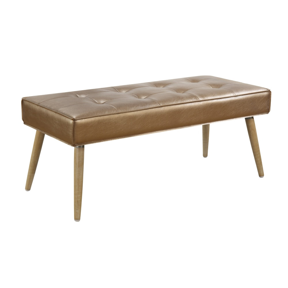Ave Six Amity Bench, Sizzle Copper/Light Brown