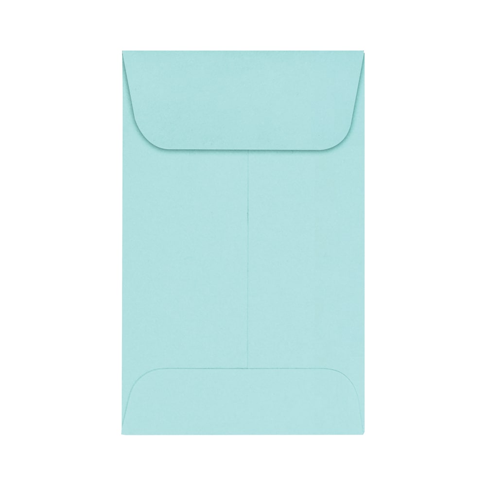 LUX Coin Envelopes, #1, Gummed Seal, Seafoam, Pack Of 1,000