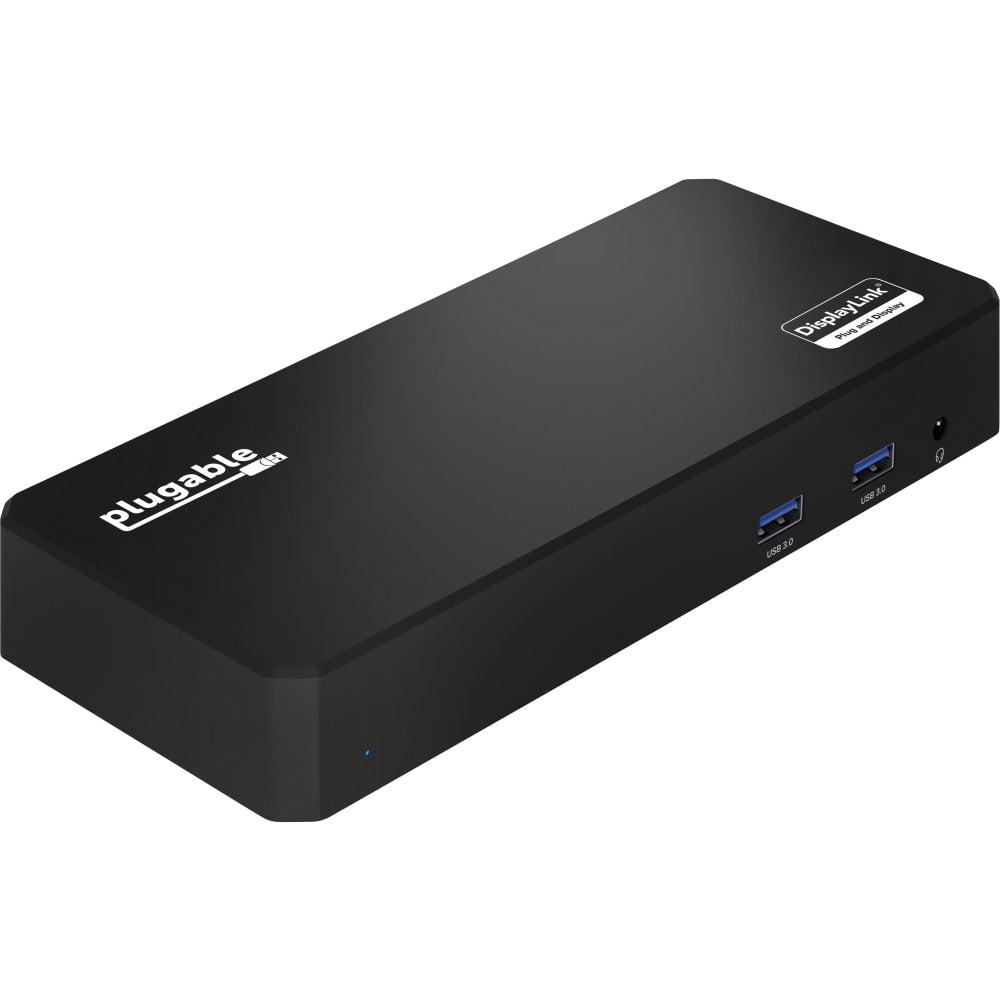 Plugable USB C Triple Display Docking Station with Laptop Charging, Thunderbolt 3 or USB C Dock Compatible with Specific Windows and Mac Systems - (3x HDMI, 6x USB Ports, 60W USB PD)