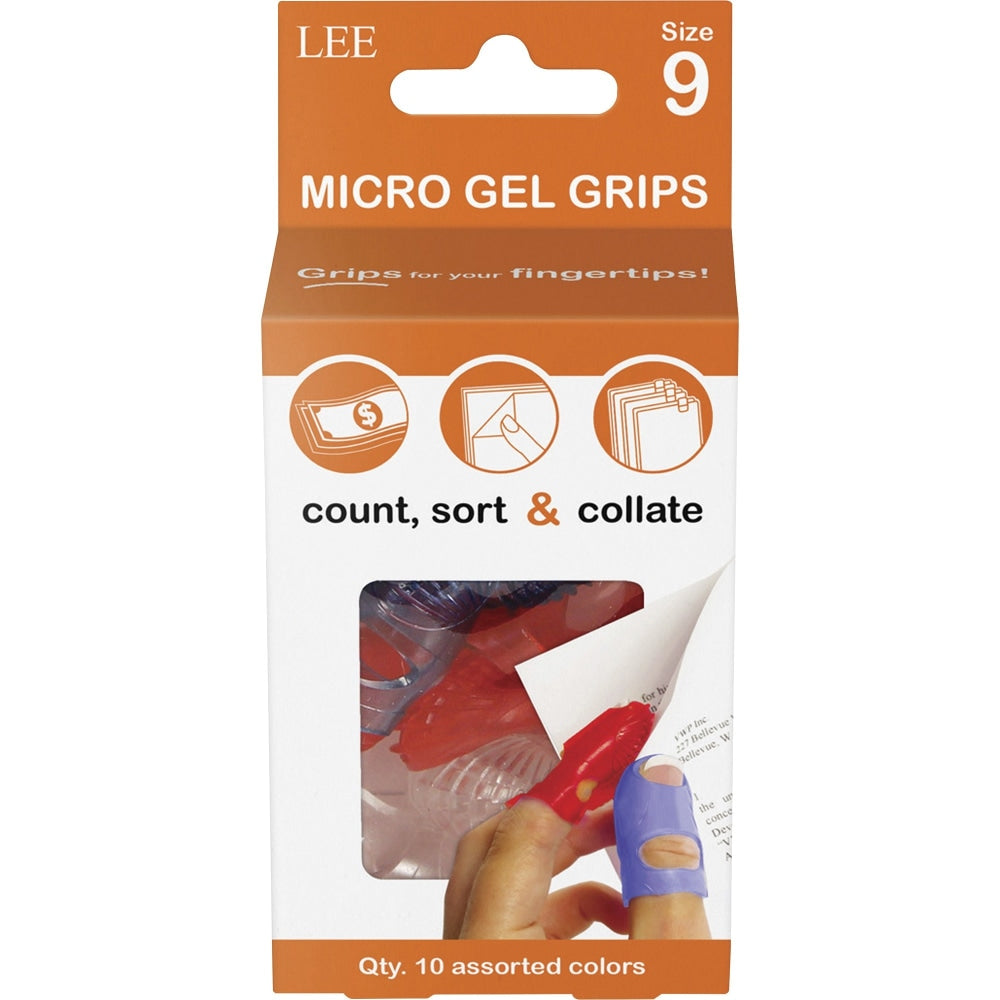 LEE Micro Gel Grips - #9 with 0.75in Diameter - Large Size - Rubber - Assorted