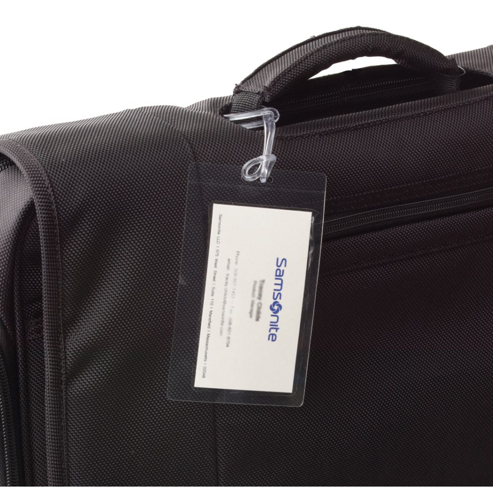 Samsonite ID Tags, Self-Laminating, Clear, Pack Of 3