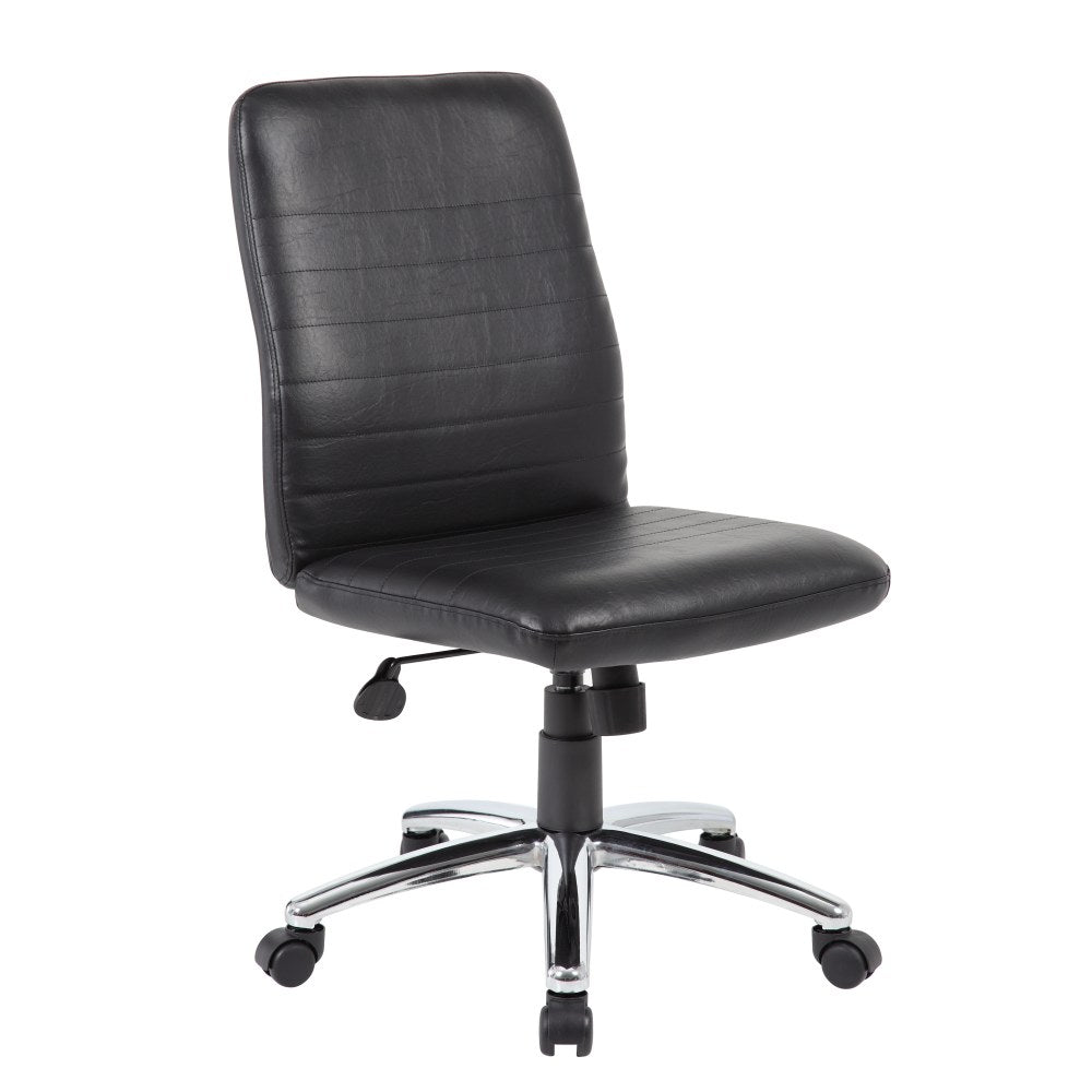 Boss Office Products Retro Task Chair, Black/Chrome