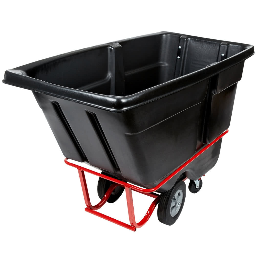Rubbermaid Commercial 1250 lb Capacity Standard Duty Tilt Truck - 1250 lb Capacity - x 33.5in Width x 72.2in Depth x 43.8in Height - Black - 1 Each