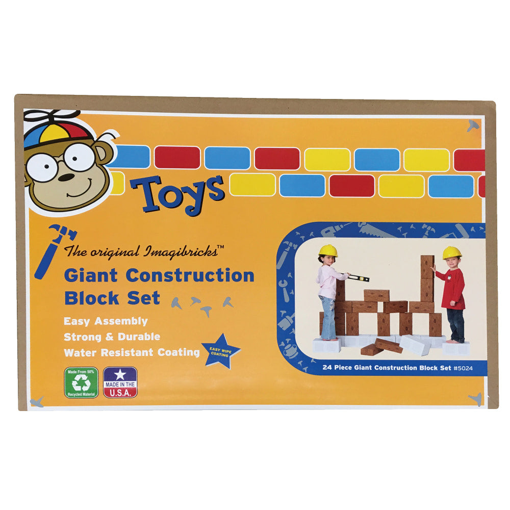 Smart Monkey ImagiBRICKS Giant Construction Building Block Set, Grades Pre-K - 3