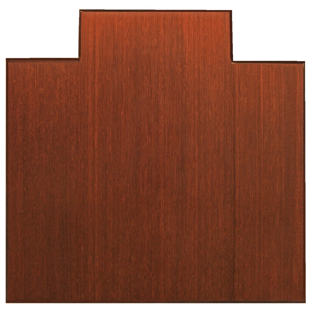 Anji Mountain Bamboo Tri-Fold Plush Chair Mat, 47in x 51in, 1/2in Thick, Dark Cherry