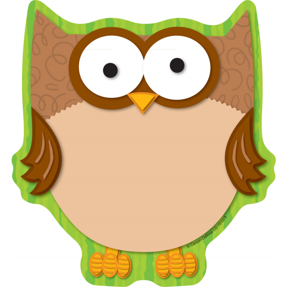 Carson-Dellosa Notepad, 50 Sheets, Owl