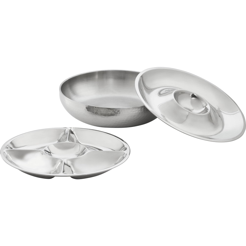 Vollrath Artisan PB0052A Stainless Steel Party Bowl Set, Silver