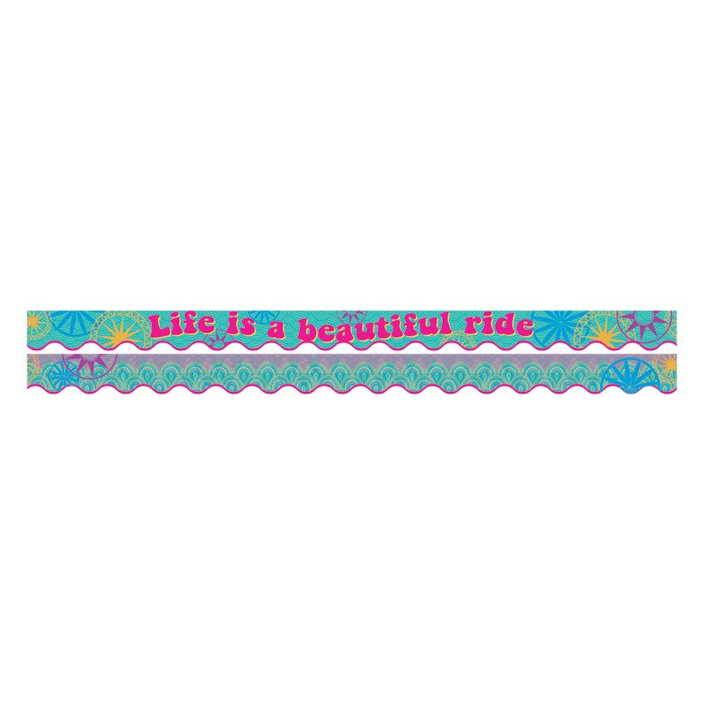 Barker Creek Scalloped-Edge Double-Sided Borders, 2 1/4in x 36in, Bohemian, Pack Of 13