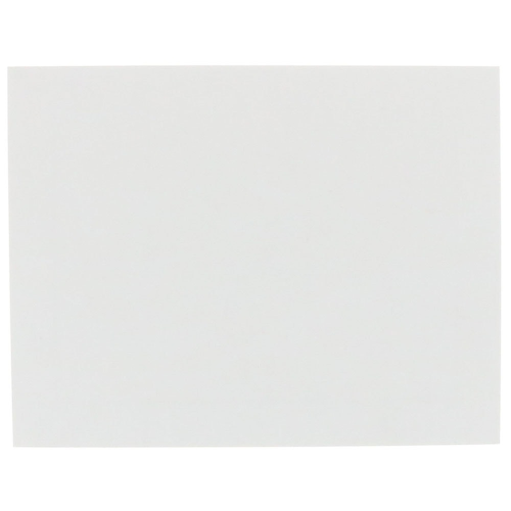 JAM Paper Blank Note Cards, 4 1/4in x 5 1/2in, White, Pack Of 100