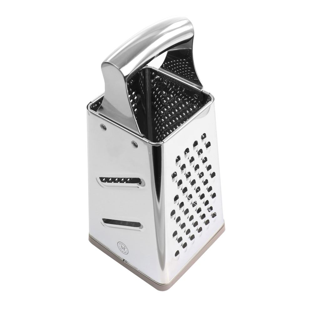 Martha Stewart Stainless Steel 4-Sided Box Grater, Silver